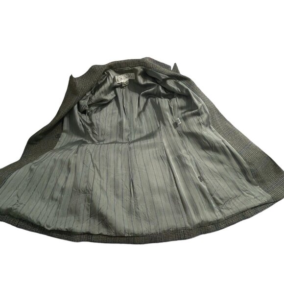 Vtg Escada Wool Blazer Jacket by Margaretha Ley Size 38 Plaid Double Breasted - Picture 9 of 10